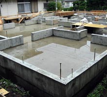 鉄筋コンクリート ベタ基礎(2)